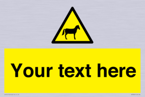 Custom warning horses